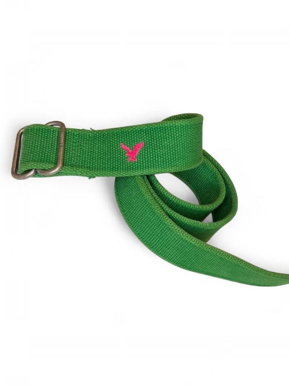 Y2K Green Canvas Belt